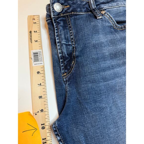 Silver Jeans Elyse Bootcut Jean (16) Mid Rise Distressed Stretch cowgirl - Picture 9 of 11